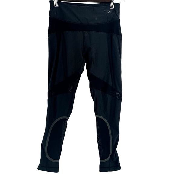 Saucony Running Tights Small Black Sheer Mesh Panels Athletic Performance Gear - Picture 1 of 8